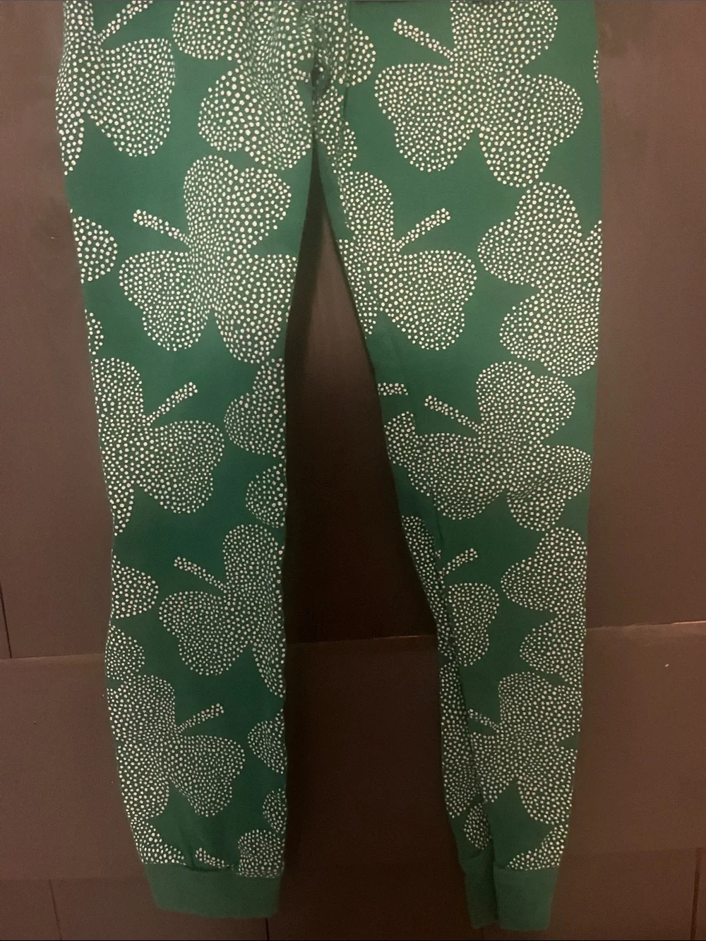 Carter's Green Clover Print Short Sleeve Pajama Set